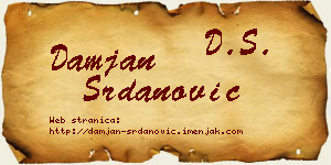 Damjan Srdanović vizit kartica